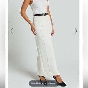 Sophisticated Cream Pencil Skirt